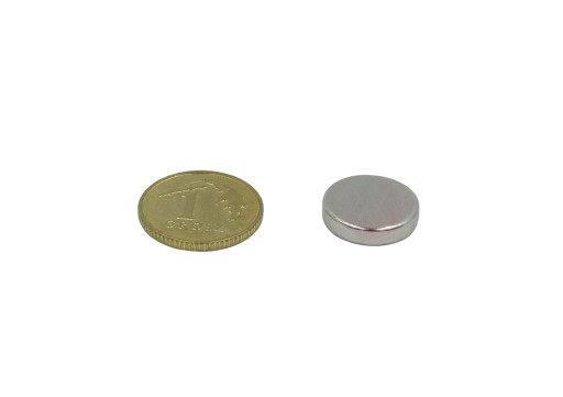 Neodymový magnet 12x2,75mm okrúhly pevný 5 kusov