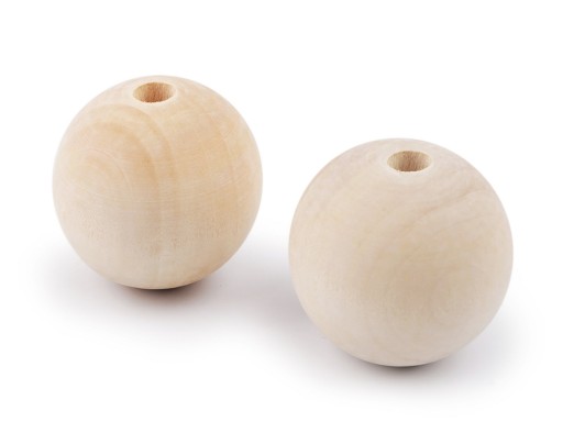 Makro korálky drevené nelakované O40mm 1 ks.