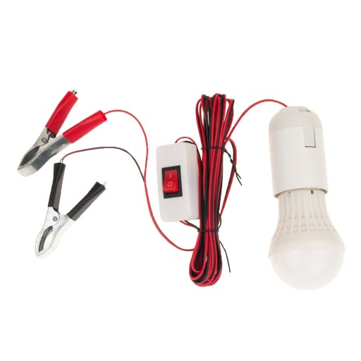 LED DIELENSKÚ ŽIAROVKA S SVORKAMI NA AUTOBATÉRIU KAMPAŇU