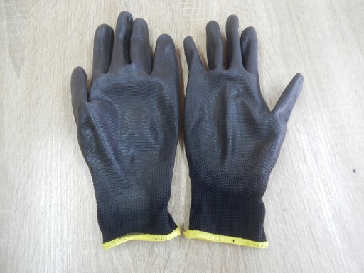 Ochranné pracovné rukavice Polyuretan Black, VEĽKOSŤ 8