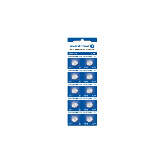 Everactive LR44 alkalická batéria 10 ks.