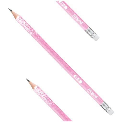 Školská ceruzka Maped Glitter HB s gumou