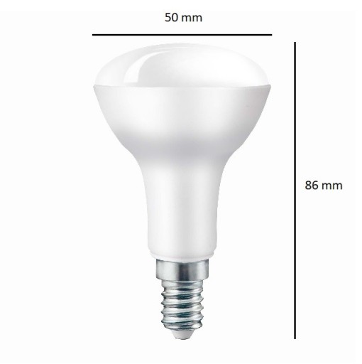 LED žiarovka R50 230v 6w 4000k e14 Hríb
