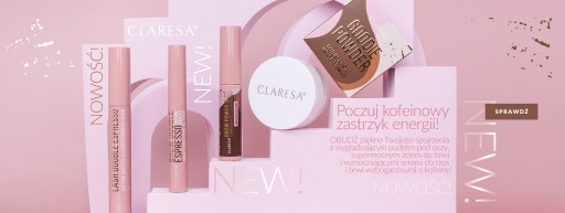 CLARESA POWER SHOT LAMINAČNÝ GÉL NA OBOČIE S KOFEÍNOVÝM SILIKÓNOVÝM Kefkou