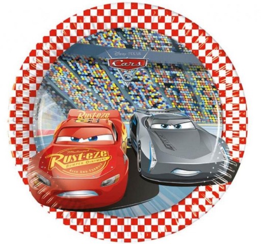 Cars Papierové taniere 8 kusov 20 cm