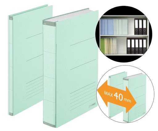 BANDBOOK FOLDER PLUS ZERO MAX A4 ZELENÁ pastelová 40mm