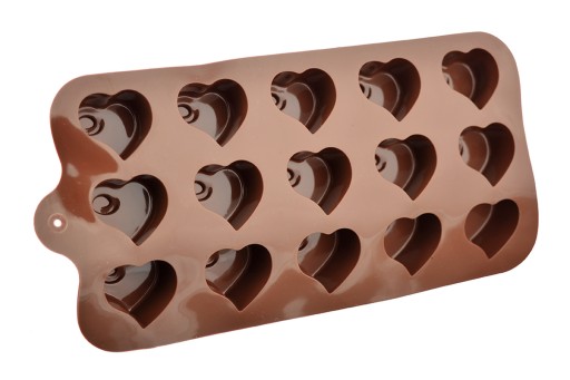 Silikónová forma na čokolády, pralinky, želé srdiečka
