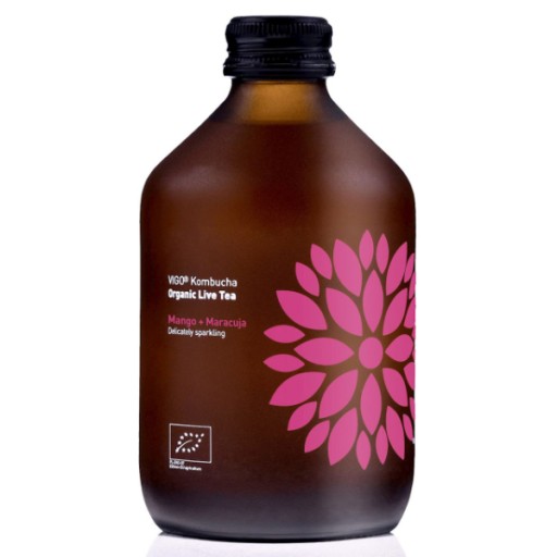 Bezlepková bio kombucha s mangom a marakujou 330ml