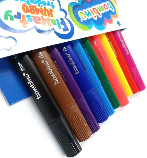 Jumbo Bambino trojuholníkové fixy 10 farieb