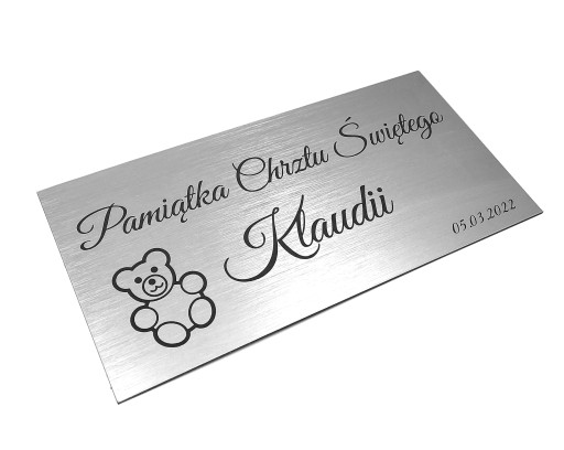 Gravírovaná plaketa s venovaním - akékoľvek gravírovanie! Luxus!