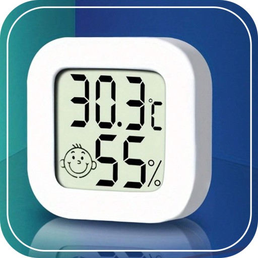 ELEKTRONICKÝ PRIESTOROVÝ TEPLOMER DIGITÁLNY vlhkomer METEOSTANICA + BATÉRIA