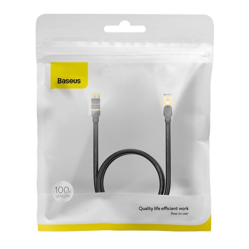 BASEUS INTERNETOVÝ KÁBEL ETHERNET LAN KÁBEL RJ45 CAT.7 10GBPS 1M