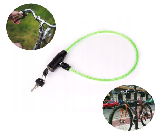 Zámok na bicykel so zámkom na kľúč, kábel, reťaz, visiaci zámok