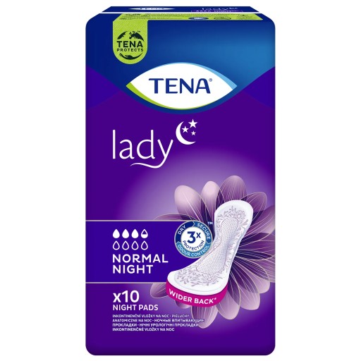 TENA Lady Normal Night špeciálne urologické vložky na nočné spanie 10 ks.