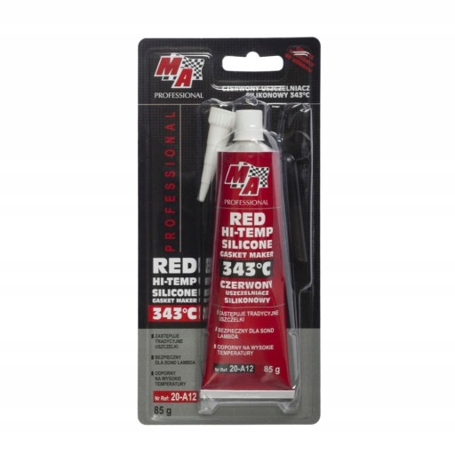 SILIKÓNOVÝ TESNENIE ČERVENÝ 343C - 85G - MOJE AUTO PROFESSIONAL