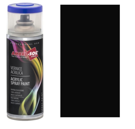 Uni. akrylový lak MAT BLACK RAL9005