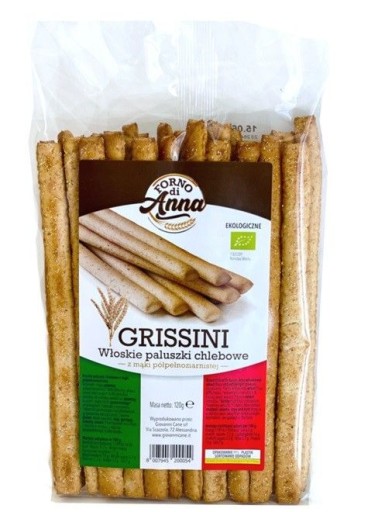 Grissini z polozrnnej múky BIO 120g (FORNO DI ANNA) FORNO DI ANNA