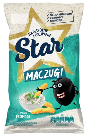 Maczugi Kukuričné lupienky s príchuťou tvarohu 80 g