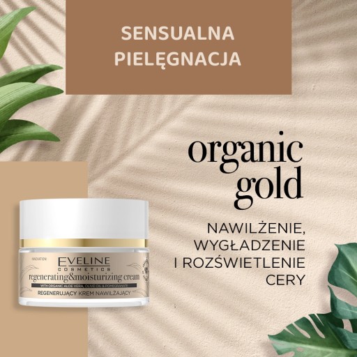 Krém na tvár Eveline Cosmetics Organic Gold