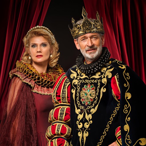 ROYAL IMPERIAL CROWN kráľovský cosplay realistický vzhľad v zlatých tónoch