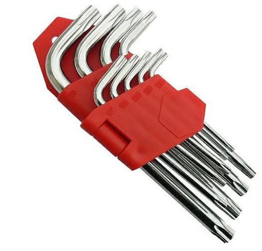 Sada kľúčov TORX 9ks 130mm T10-T50