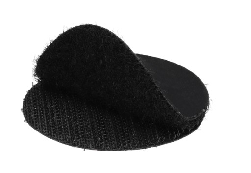 SAMOLEPIACIE KOLIESKA NA VELCRO PÁSKA 45 mm 4,5 cm ČIERNA