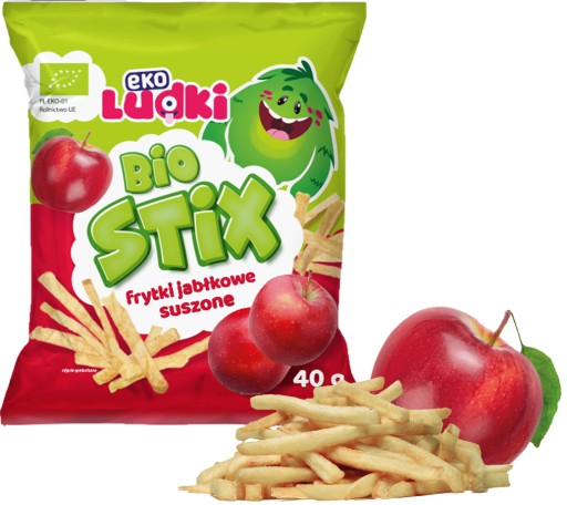 HRANOLKY SUŠENÉ JABLKO BIO 40 g - EKO LUDKI