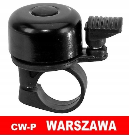 Zvonček 35 mm MINI hliník ČIERNA