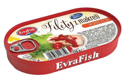 Evra.Filet z makrely upravený 170g