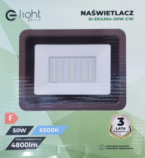 HALOGÉNOVÉ LED SVETLO ECO LIGHT STUDENÉ BIELE 50W 6500K 4000lm