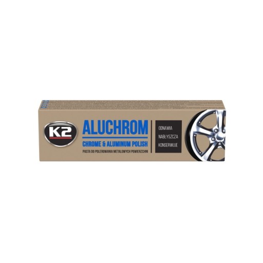 K2 Aluchrom pasta na čistenie a leštenie chrómu a hliníka 120g