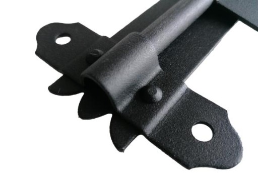 Závora zatvárania garážovej brány 150mm, lakovaná na čierno