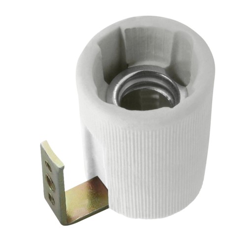 Keramický držiak lampy KANLUX E14 pre žiarovku E14-F HLDR s malým závitom