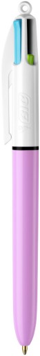 BIC 4COLORS ZÁBAVNÉ PASTELOVÉ AUTOMATICKÉ GUĽAČKO 4 FARBY ŠKOLSKÉ KANCELÁRIE