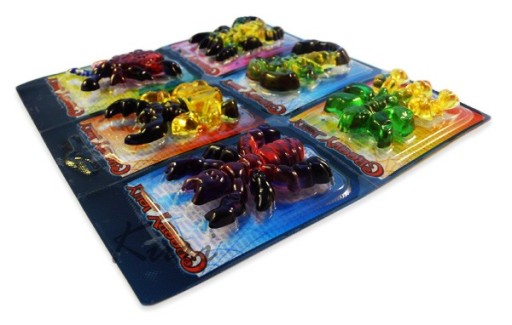 Vidal Creepy Spiders Bugs halloweenske želé 6x11g