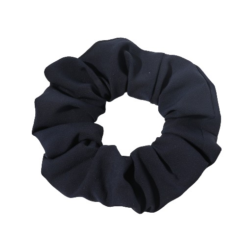 Vlasové elastické scrunchies scrunchies, matné, tmavomodré, veľké, volánikové, XL