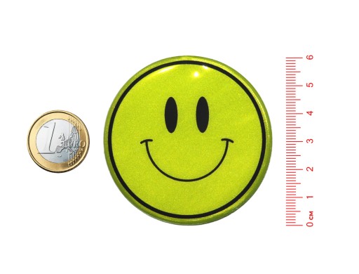 Reflexná nálepka nálepka reflexný úsmev smajlík emoji