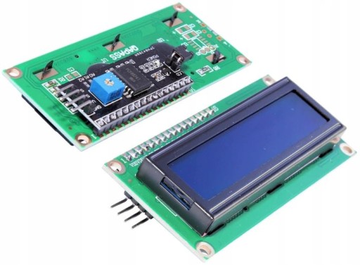 1602 LCD displej s I2C IIC HD44780 prevodníkom