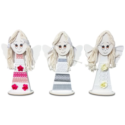 ANJEL ANGEL Drevená ozdoba na figúrku