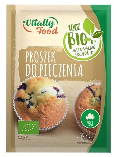 BIO prášok do pečiva 15g VITALLY FOOD