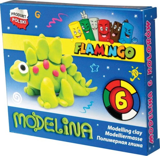 Modelovacia hmota 6 farieb Flamingo 453083