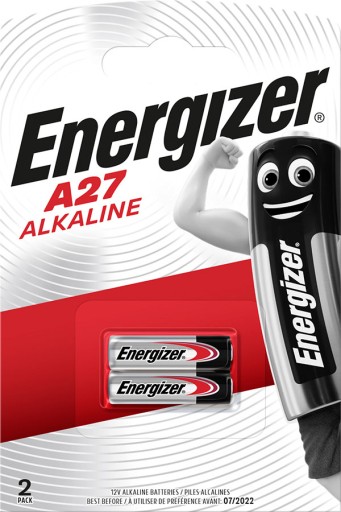 A27 MN27 E27A 12V Energizer alkalická batéria do diaľkových ovládačov - 2 kusy