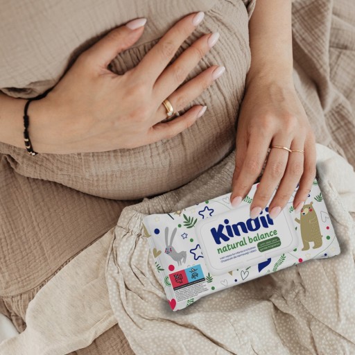 Kindii Natural Balance čistiace obrúsky pre deti 60 ks