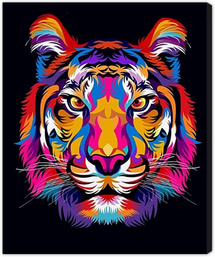 Diamond Painting Nová séria 5D zvieracích obrázkov diamantová výšivka lev tiger