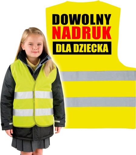 DETSKÁ REFLEXNÁ VESTA S VLASTNOU POTLAČOU VEĽKOSŤ S