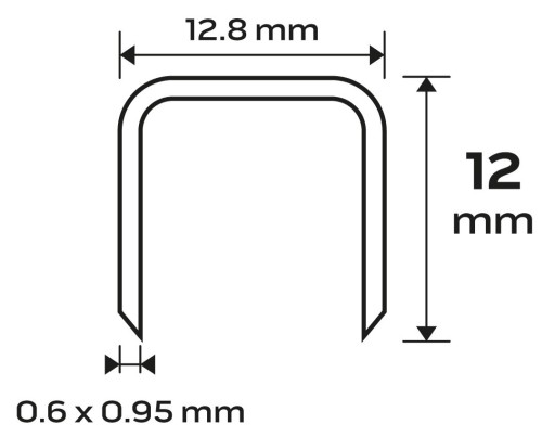 Pozinkované sponky zošívačky GA21 4000 12 mm