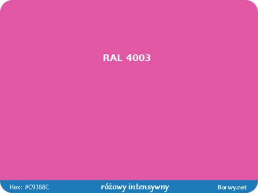 RAL 4003 AKRYLOVÝ LAK SPREJ ružový INTENZÍVNY LESK 1233