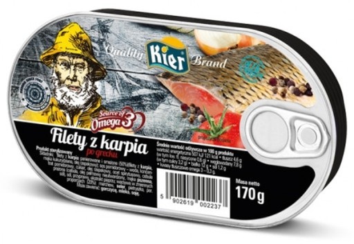 Filety z gréckeho kapra 170g Kier Omega 3 Delicious