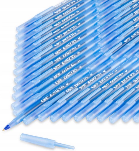 BIC Round Stic Classic guľôčkové pero, modré, 20 kusov