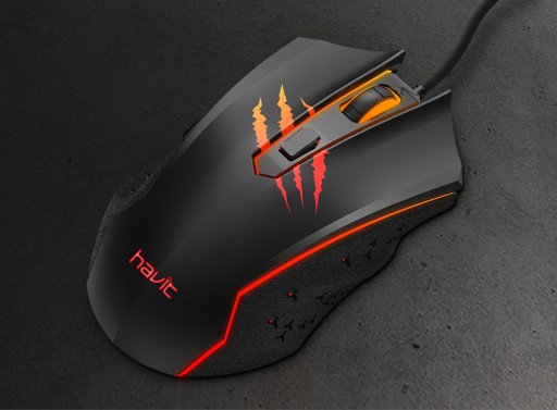 HAVIT MS1027 KÁBLOVÁ MYŠ OPTICKÝ SENZOR HERNÁ MYŠ
